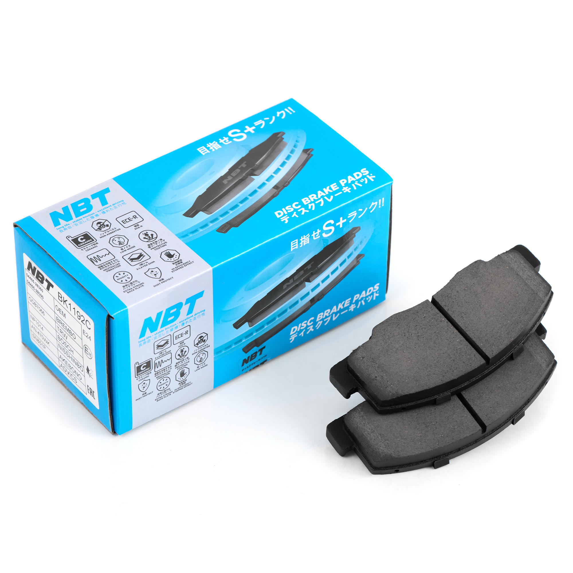 Колодки тормозные дисковые NBT BK1192C / SN851P / AN-470WK / NP1014 / 2303201 / GDB7066 / AV1001 / GP02164 / D2164M