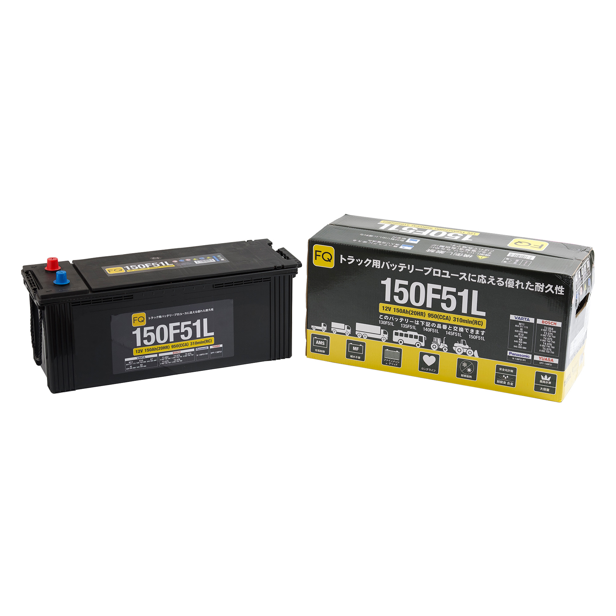 Аккумулятор FQ JIS TRUCK & BUS 150F51L 150Ah