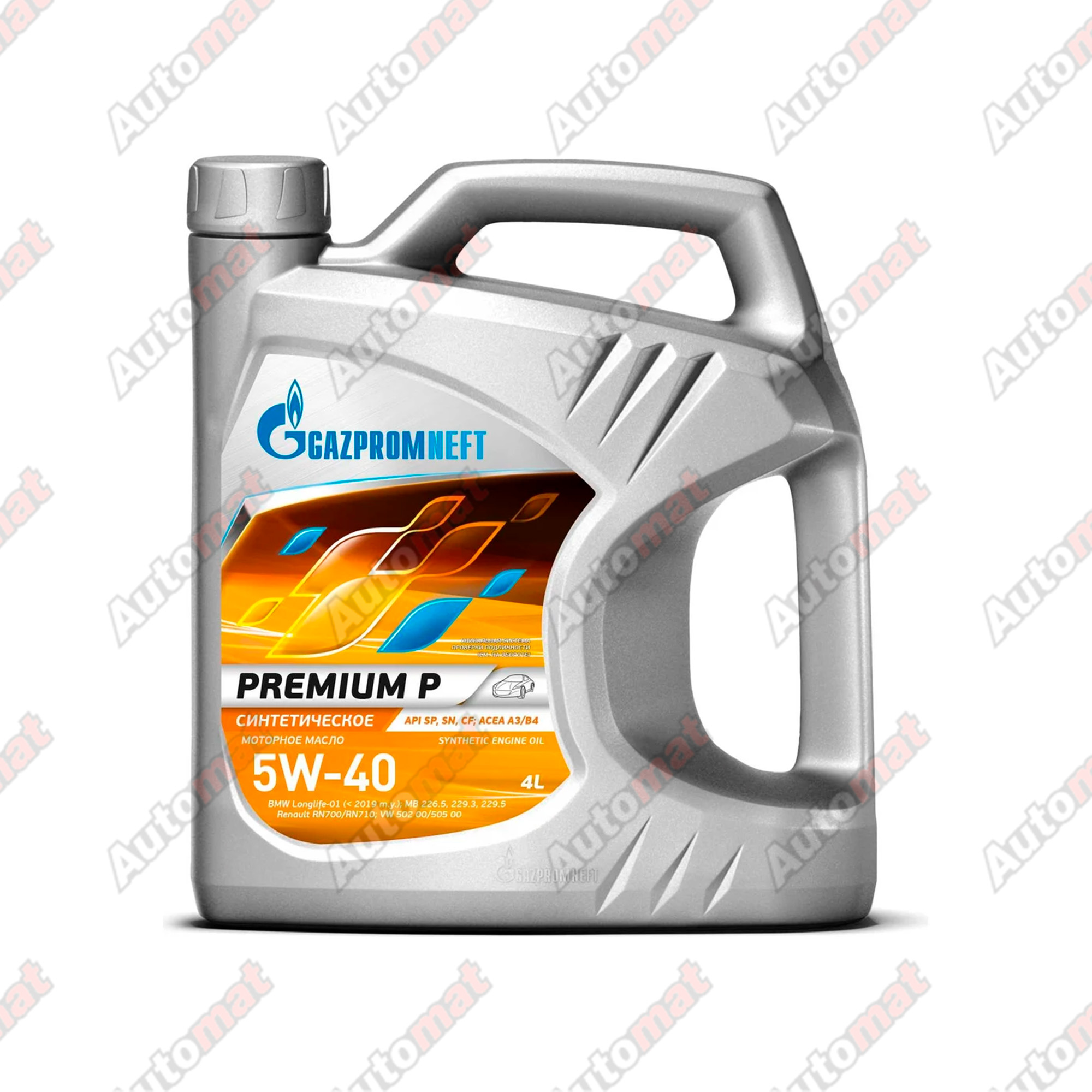 Масло моторное Gazpromneft Premium P 5W-40, 4 л