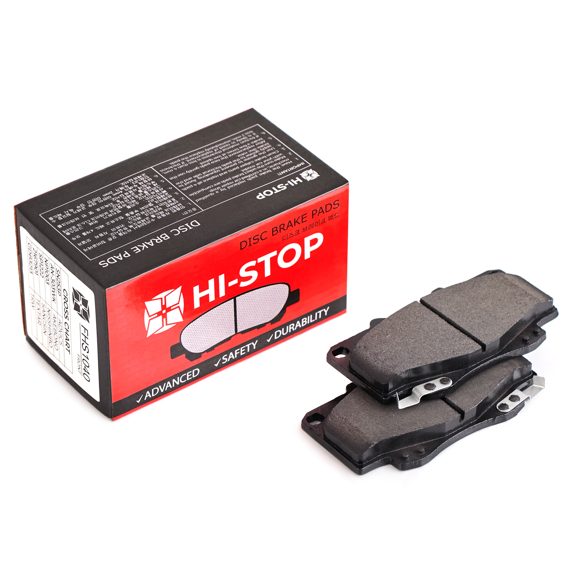 Колодки тормозные дисковые HI-STOP FHS1040 / SN253P / AN-303WK / NP1003