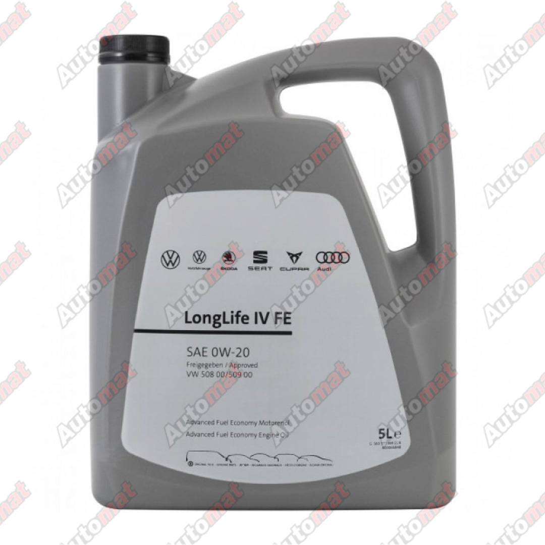 Моторное масло Volkswagen LongLife IV FE 0W-20 508 00/509 00 кан. 5л