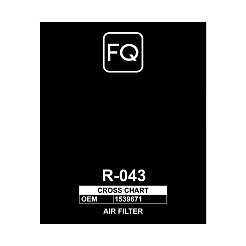 Фильтр воздушный FQ R-043