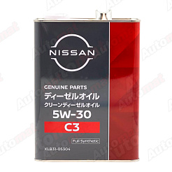 Моторное масло NISSAN CLEAN DIESEL 5W-30 C3, 4л KLB31-05304